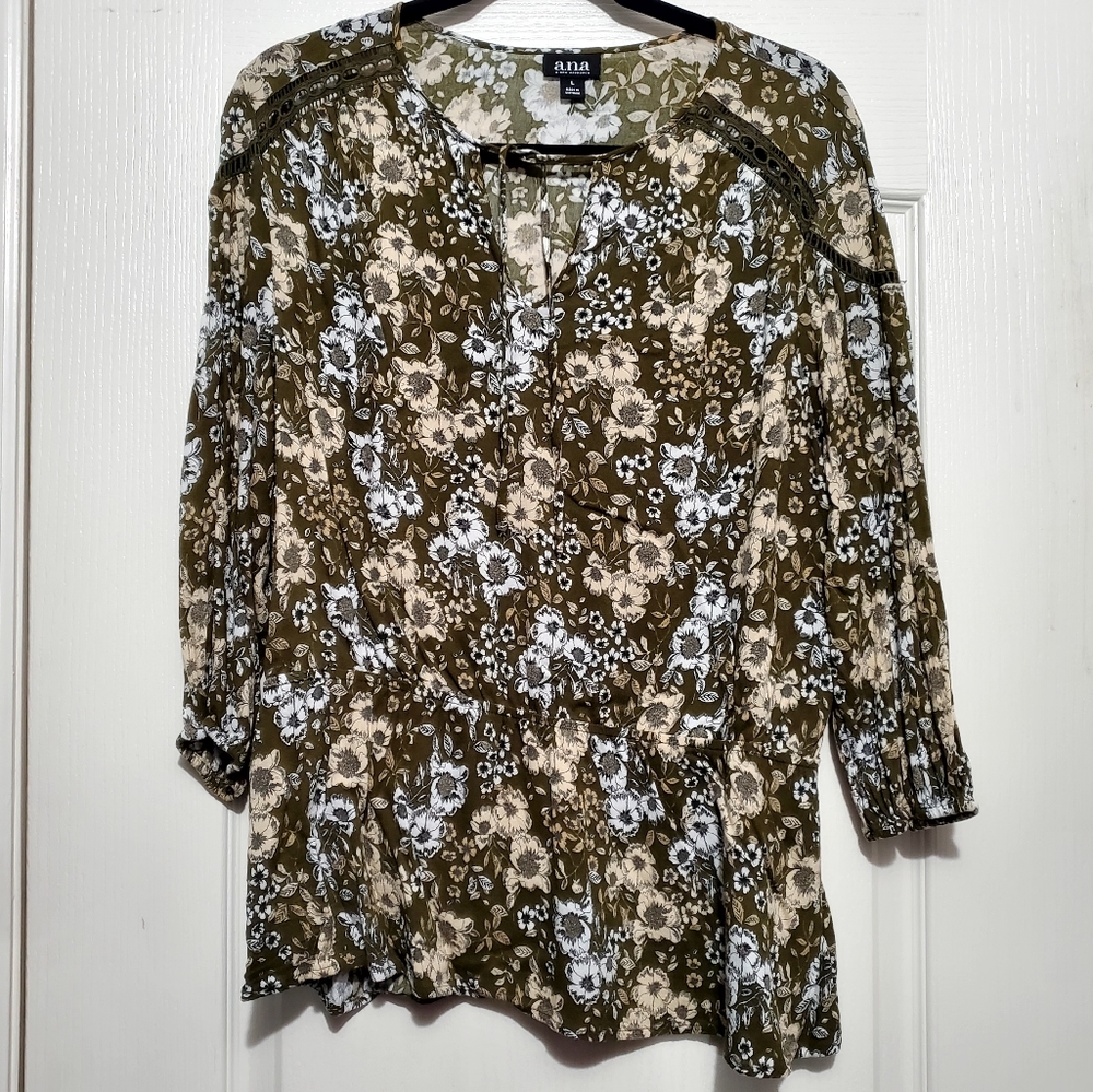A.n.a. Boho  Floral Blouse - Like New